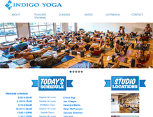 Tablet Screenshot of indigoyoga.net